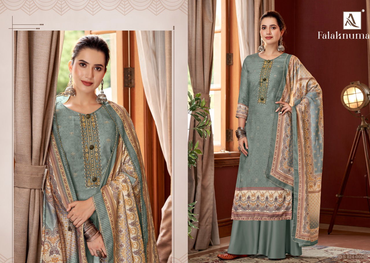 Alok Falaknuma Winter Casual Daily Wear Wool Printed Pashmina Collection